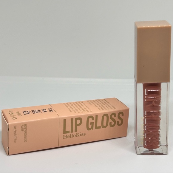 Hello Kiss - Moisturizing and Plumping Ultra Glossy Lip Gloss in Color Stone - Picture 3 of 6